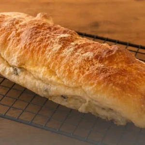 Ciabatta Aji verde y aceitunas